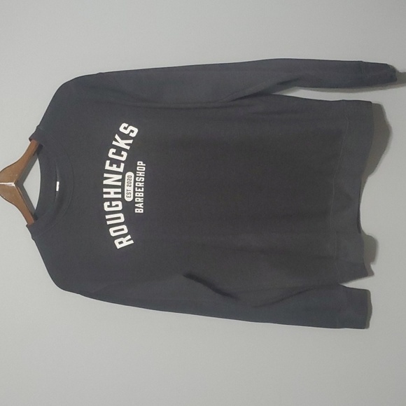 Independent Trading Company mens size large grey white roughnecks barbershop - Picture 2 of 15